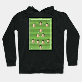 Football Formation 4-2-1-3 Hoodie